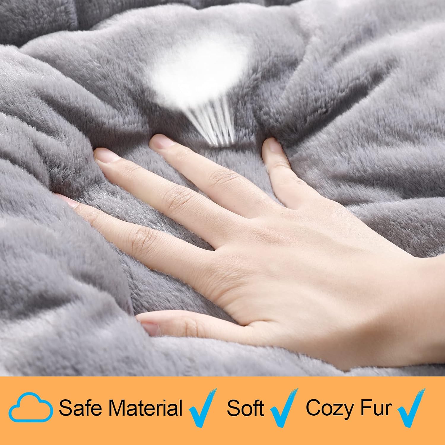 VERZEY Dog Beds Crate Pad for Medium Dogs Fit Metal Dog Crates,Ultra Soft Dog Crate Bed Washable & Anti-Slip Kennel Pad for Dogs Cozy Sleeping Mat,Gray 30L x19W x1H Inches - Image 5