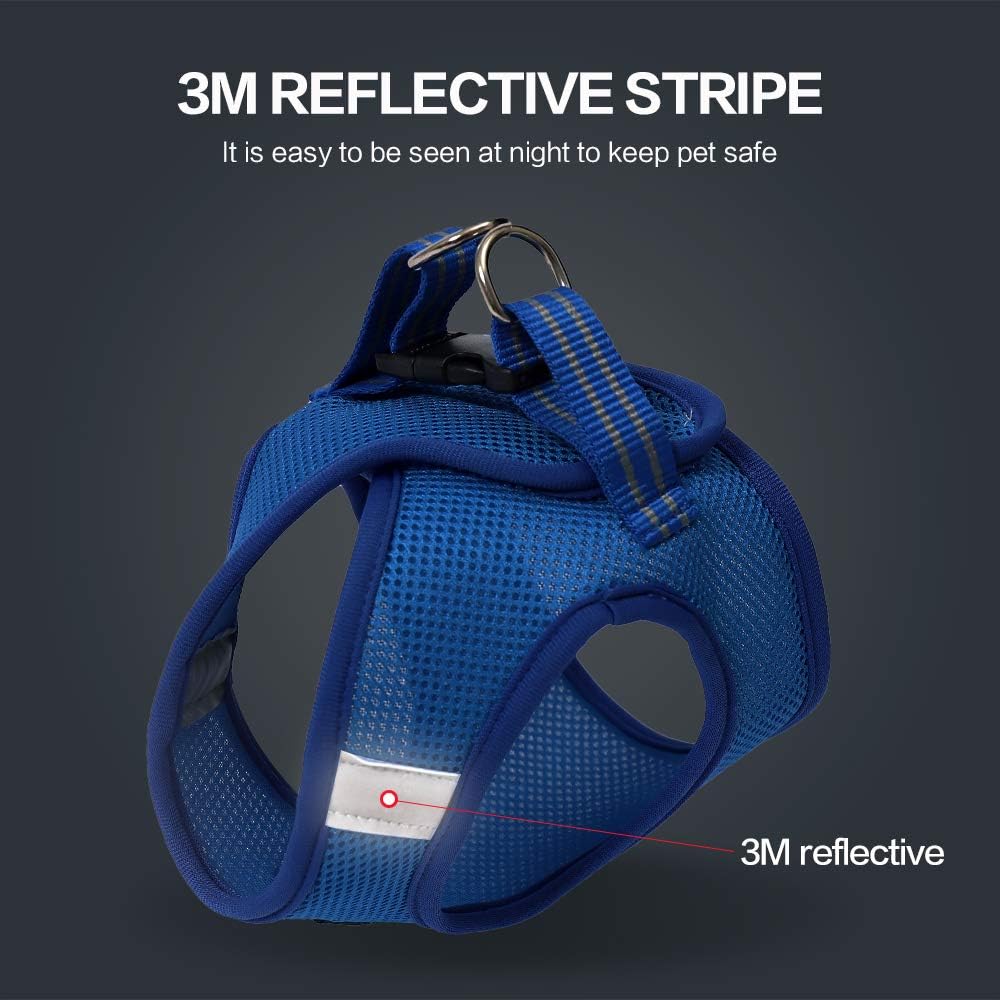 Cat Harness Leash Straps Soft and Comfortable Cat Walking Jacket with Running Cushioning and Escape Proof for Puppies with Cationic Fabric - Image 6
