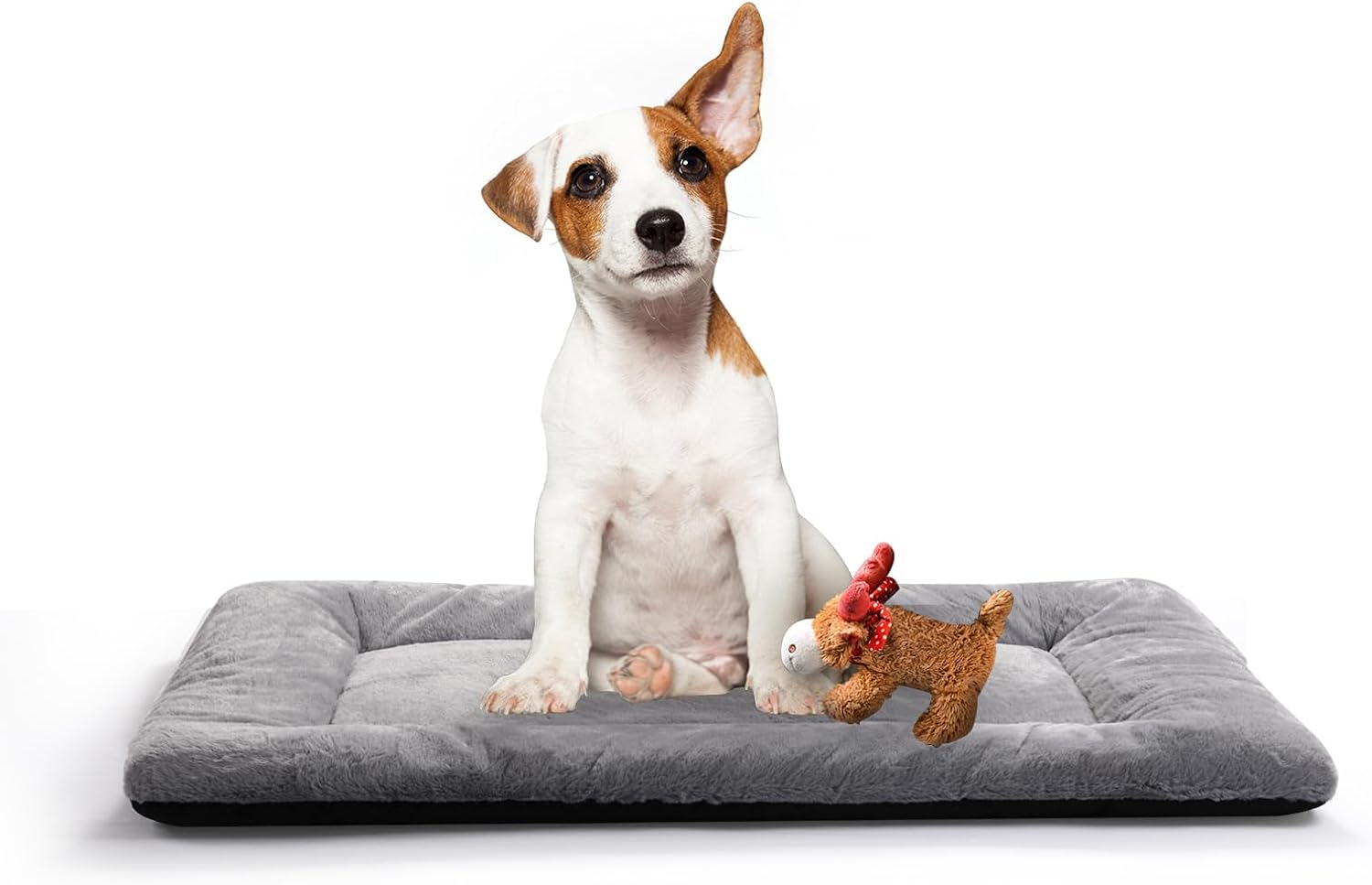 VERZEY Dog Beds Crate Pad for Medium Dogs Fit Metal Dog Crates,Ultra Soft Dog Crate Bed Washable & Anti-Slip Kennel Pad for Dogs Cozy Sleeping Mat,Gray 30L x19W x1H Inches - Image 2