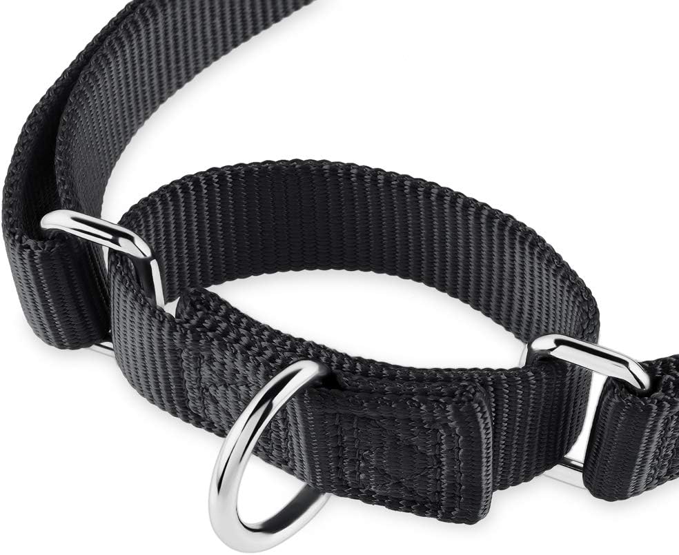 Hyhug Martingale Dog Collar Large Black |Escape - Proof Heavy Duty Nylon Durable No Pull, Ideal for Training & Daily Walks - Image 6