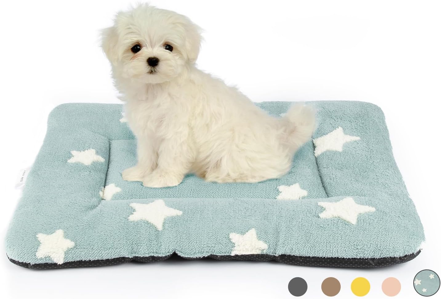 Mora Pets Dog Crate Bed Ultra Soft Dog Bed Mat for Small Dogs Washable Pet Kennel Pad for 24 inch Cage Flat Puppy Cat Mattress Cute Cushion Liner Anti-Slip Blue 24 x 18 - Image 2