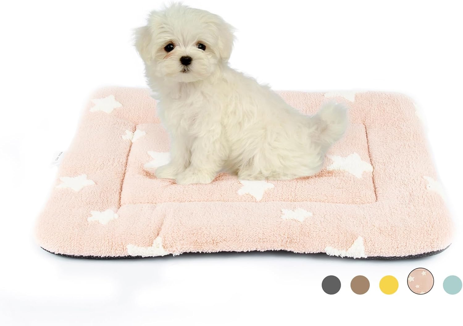 Mora Pets Dog Crate Bed Ultra Soft Dog Bed Mat for Small Dogs Washable Pet Kennel Pad for 24 inch Cage Flat Puppy Cat Mattress Cute Cushion Liner Anti-Slip Pink 24 x 18 - Image 2