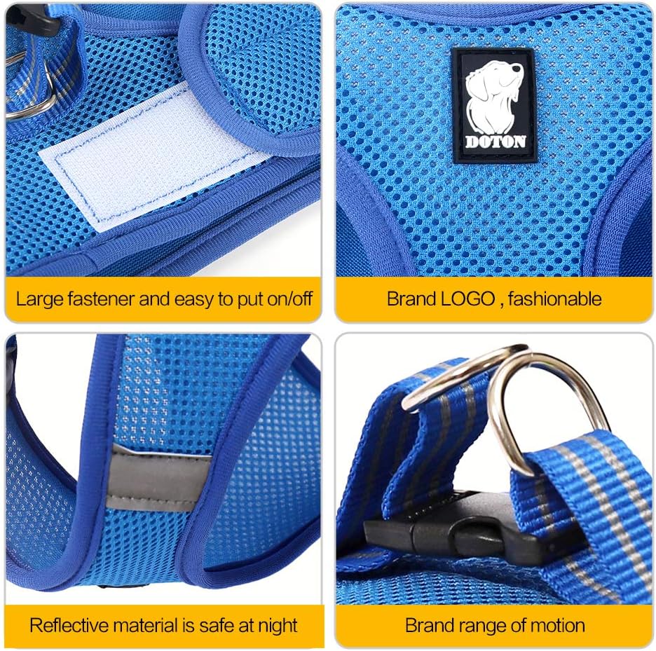 Cat Harness Leash Straps Soft and Comfortable Cat Walking Jacket with Running Cushioning and Escape Proof for Puppies with Cationic Fabric - Image 7