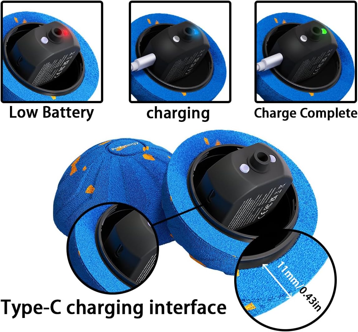 Smart Dog Ball - Interactive Dog Toy Automatic Moving Bouncing & Rotating Motion Sensor Self-Play, USB-C Rechargeable Bite-Resistant E-TPU Shell Waterproof, Indoor Outdoor for Medium & Large Breeds - Image 5