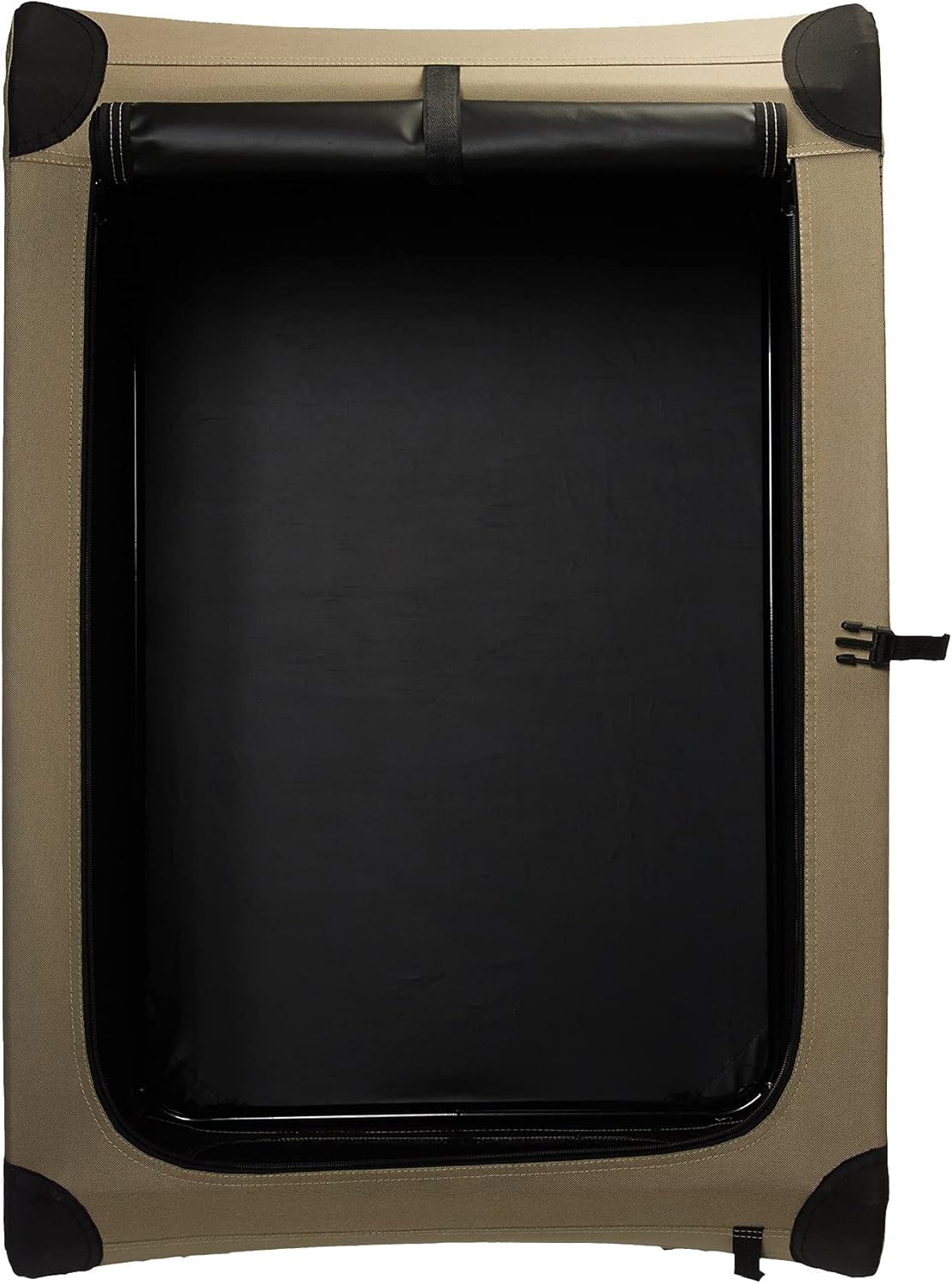 Amazon Basics Folding Soft Crate for Cat, Dog, Rabbit, Portable and Collapsible, 91cm, Tan,91.4cm L x 61.0cm W x 61.0cm H - Image 4