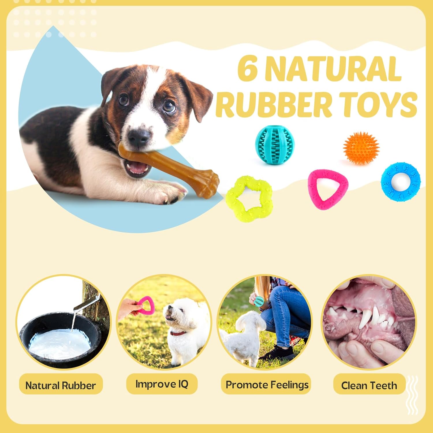 Puppy Toys 21 Pack, Small Dog Chew Toys with Rope Toys for Teething Pet Cute Squeak Toy with Treating Ball for Puppy, Small Dogs - Image 6