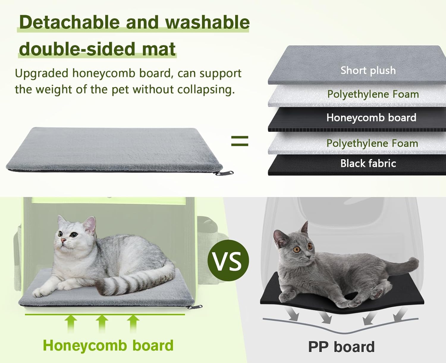 Pecute Pet Carrier Backpack, Dog Carrier Backpack, Expandable with Breathable Mesh for Small Dogs Cats Puppies, Pet Backpack Bag for Hiking Travel Camping Outdoor Hold Pets Up to 18 Lbs 1 Count (Pack of 1) - Image 8