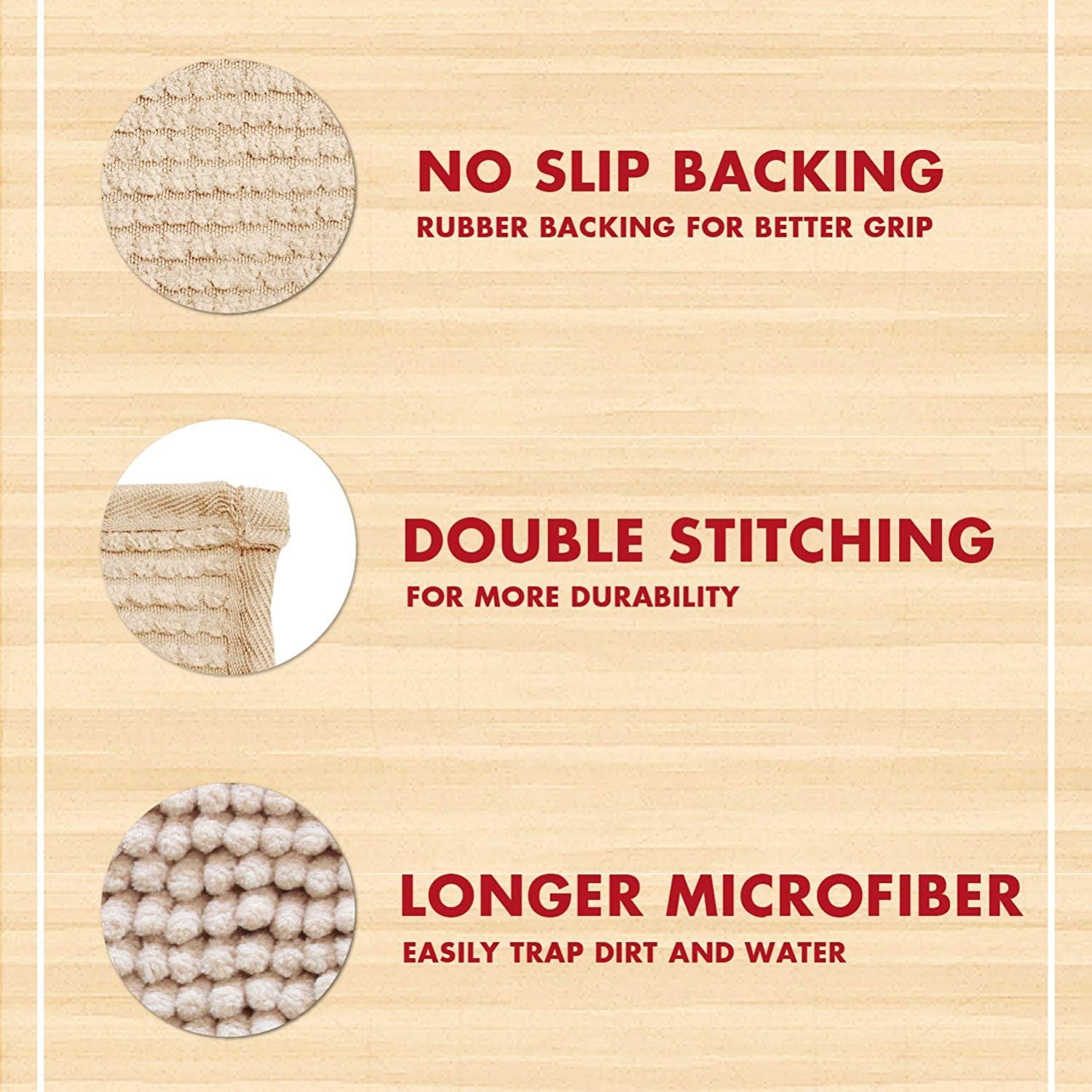 My Doggy Place - Ultra Absorbent Microfiber Dog Door Mat, Durable, Quick Drying, Washable, Prevent Mud Dirt, Keep Your House Clean (Oatmeal w/Paw Print, Medium) - 31 x 20 inch by My Doggy Place - Image 7