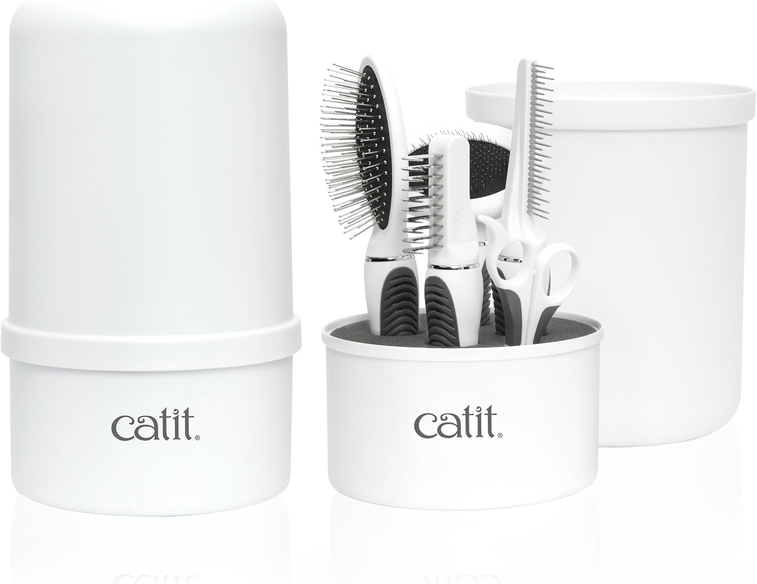 Catit Grooming Kit Long Hair 5 Count (Pack of 1) White - Image 2