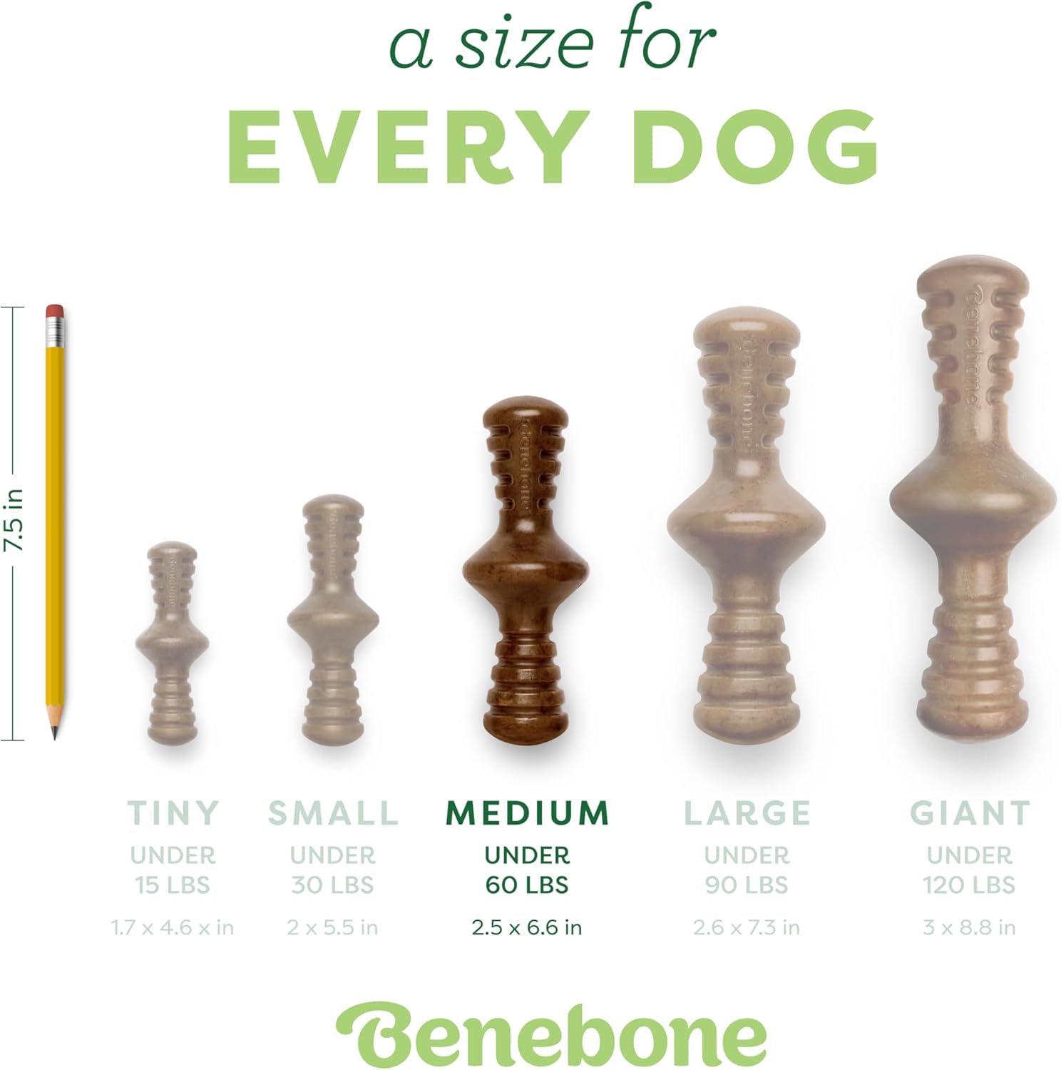 Benebone Zaggler Rolling Dog Chew Toy for Aggressive Chewers, Real Bacon, Made in USA, Medium - Image 5