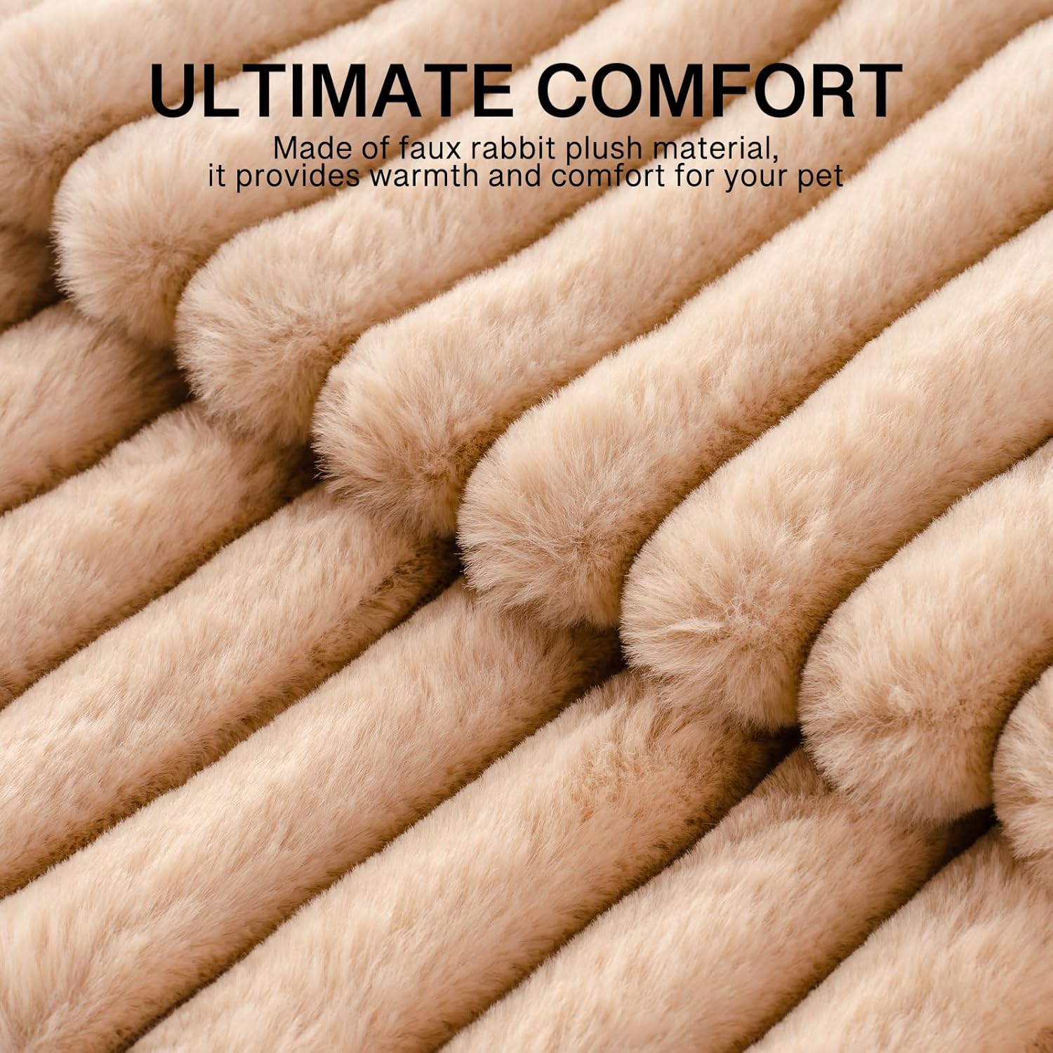 MEWOOFUN Cat Beds for Indoor Cats Washable, Dog Beds for Small Dogs Round Pet Bed for Puppy and Kitten (Brown, 69Lx69Wx25H cm) - Image 6