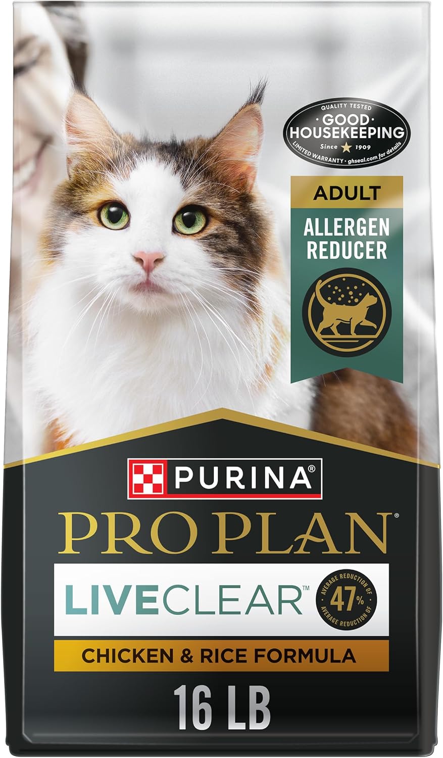 Purina Pro Plan Dry Cat Food, Specialized LiveClear Chicken & Rice - 7.26 kg Bag (1 Pack) - Image 2