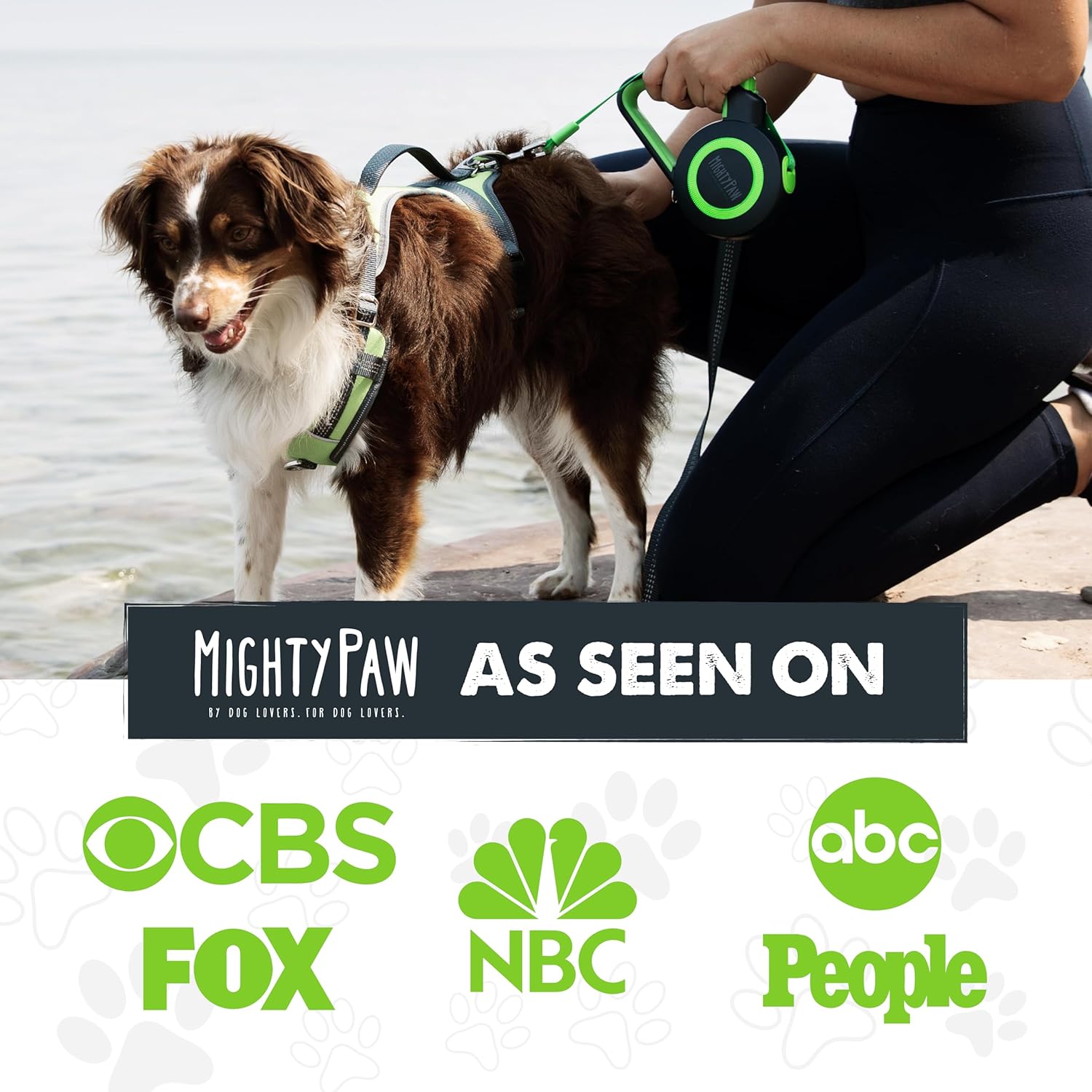 Mighty Paw Retractable Dog Leash 2.0 - Auto-Locking Button For The Control When You Need - Stainless Steel Coil For Smooth Retraction - Super Reflective Ring For Nighttime Visibility - No More Tangles - Image 6