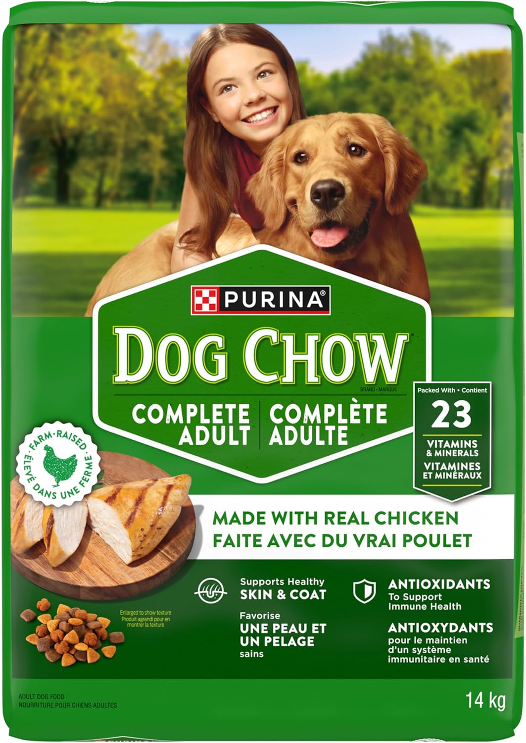 Dog Chow Complete Dry Dog Food, Chicken - 14 kg Bag - Image 3
