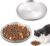 2 Pcs Stainless Steel Cat Bowls, 6.52 inches Shallow Cat Food & Water Dishes, Whisker Fatigue Relief Wide Flat Cats Feeding Plates, Metal Dishes with Non-Slip Pads for Indoor Cats Small Animals